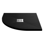 800mm x 800mm Black Slate Shower Tray