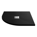 900mm x 900mm Black Slate Shower Tray