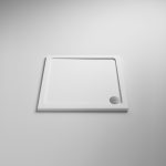 760mm x 760mm Gloss White Shower Tray