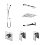 3 Outlet Bundle Square Windon  With Stop Tap & Diverter