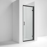 Rene 6mm Black Hinged Door