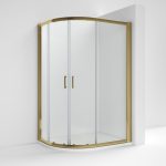 Rene 6mm Brushed Brass Offset Quadrant