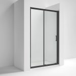 Rene 6mm Black Single Sliding Door