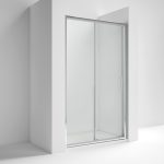 Rene 6mm chrome Single Sliding Door