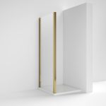 Rene 6mm Brushed Brass Side Panel