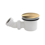 90mm 90 degree Waste White Brass Cover