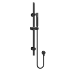 Matt Black Round Slide Rail Kit Brass/ABS  H740mm