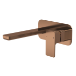 Windon Brushed Bronze  2TH Basin Mixer Wall Mounted With Plate