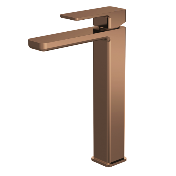Windon Brushed Bronze  High Rise Mono Basin Mixer