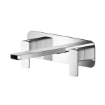 Windon Chrome 3TH Basin Mixer Wall Mounted With Plate