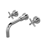 Aztec Chrome  3Th Basin Mixer Wall Mounted