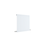 Satin White  Single Panel H600 x W586mm -1723 Btu/Hr