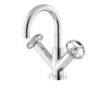 Revolution Chrome Mano Basin Mixer With Swivel Spout & Waste