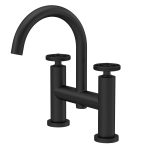 Revolution Black Bath Filler With Swivel Spout