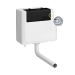 Dual Flush Concealed WC Cistern, Bottom Inlet, With Traditional Dual Flush Button