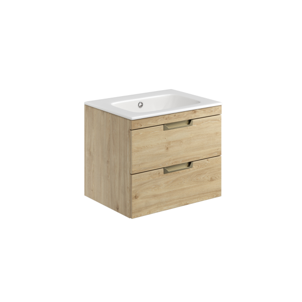 Aubrey 600 Wall Hung Cabinet - Davos Oak