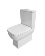 CHOICES 550 RIMLESS OPEN BACK PAN INCLUDING CISTERN & SOFT CLOSE SEAT COMPLETE SET - Image 2