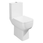 CHOICES 600 RIMLESS COMFORT HEIGHT OPEN BACK PAN INCLUDING CISTERN & SOFT CLOSE SEAT