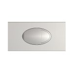 Nickel Large Dual Flush Plate & Access Panel For Use With Cistern003W & Cistern002W