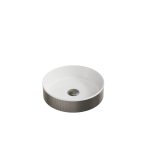 Koko Fluted Countertop Basin Gunmetal