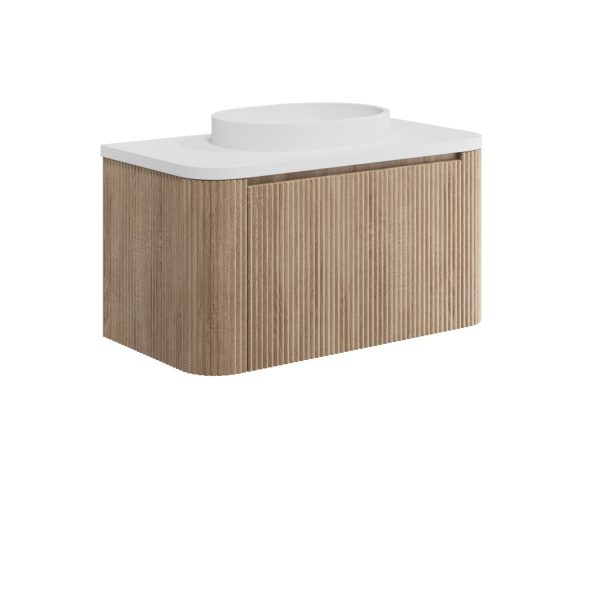 Linea Curve 900 Cabinet, Countertop, Basin & Frame