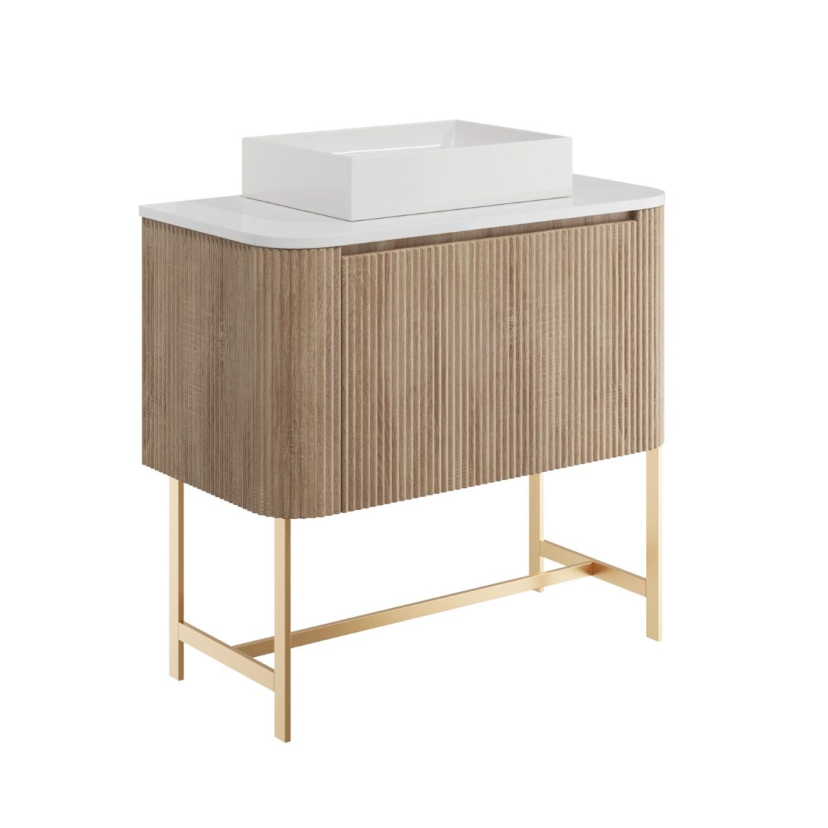 Linea Curve 900 Cabinet, Countertop, Basin & Frame - Lighting Warehouse ...