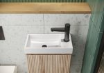 Linea Cloakroom Wall Hung Cabinet & Basin - Image 2
