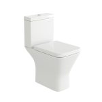 PORTO RIMLESS OPEN BACK COMFORT HEIGHT PAN INCLUDING CISTERN & WRAP OVER SEAT