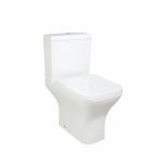 PORTO RIMLESS OPEN BACK PAN INCLUDING CISTERN & WRAP OVER SEAT