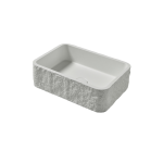 Rok Rectangle Countertop Basin White