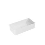 Riviera White Rectangle Countertop Basin