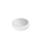 Riviera White Round Countertop Basin