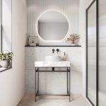 Fluted Round Countertop Basin