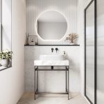 Fluted Oval Countertop Basin