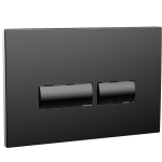 Black Square Dual Flush Button For Use With Wc-Frame002 & Wc-Frame003