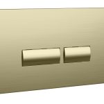 Brass Square Dual Flush Button For Use With Wc-Frame002 & Wc-Frame003