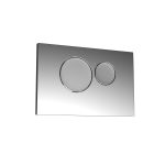 Chrome Round Dual Flush Button For Use With Wc-Frame002 & Wc-Frame003