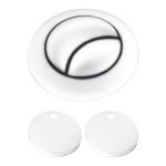 Matte White Push Button & Hinge Cover