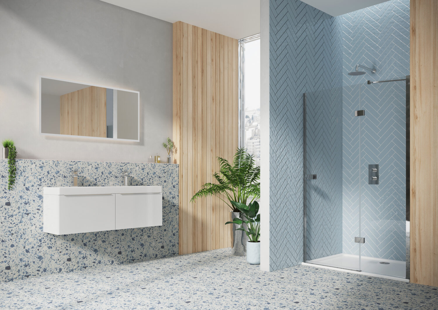 ATHENA-Hinged-Door-In-Line-Recess-1500x1061-1.jpg 1000 Athena Hinged Door & Side Panel pack - Image 1