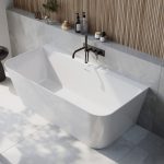 Porto Back To Wall Bath 1700x800 White