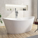 Aruba Freestanding Bath In Gloss White
