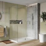 Forte Clear Glass Hinged Flipper Panel