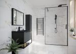 1200mm × 2000mm Minos Framed Shower Wall Glass