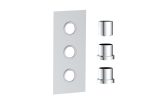 Shower Concealed Plate with Sleeves (3 outlet)