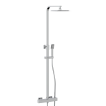 ELLIOT CHROME SQUARE RIGID RISER SHOWER INCLUDING EASY FIX KIT
