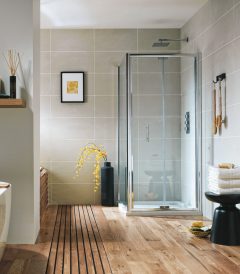 Modern bathroom shower
