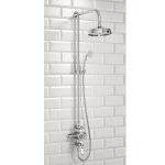 TRADITIONAL FIXED HEAD RIGID RISER SHOWER & HANDSET