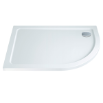 900x760x30mm Eco-Stone Offset Quadrant (RH) Shower Tray