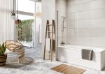 Thalia InWard Opening Bath Screen 900x1500mm