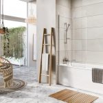 Thalia InWard Opening Bath Screen 900x1500mm